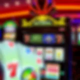 Vibrant online slot machine interface showcasing various games