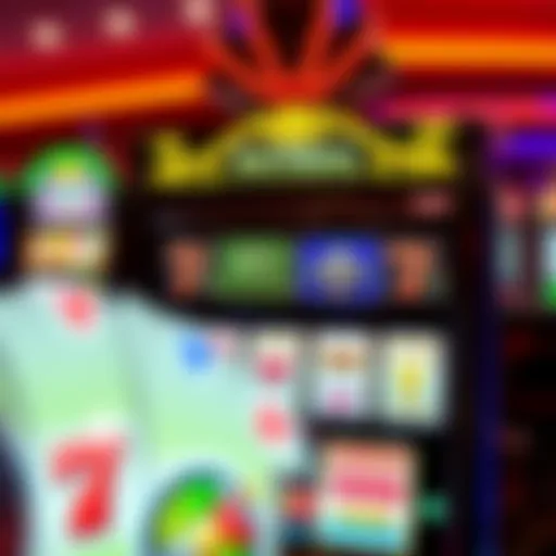 Vibrant online slot machine interface showcasing various games