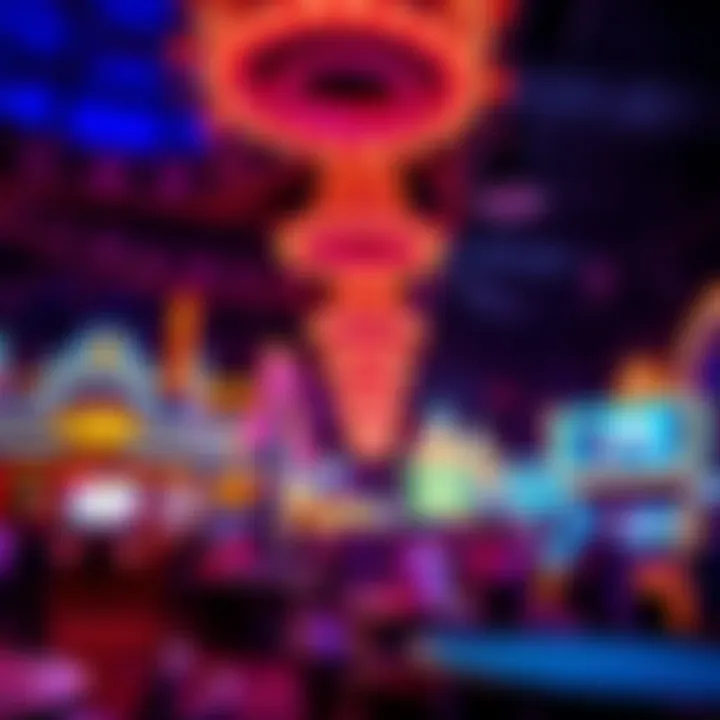 Energetic Casino Nightlife Vibrant nightlife around a casino venue