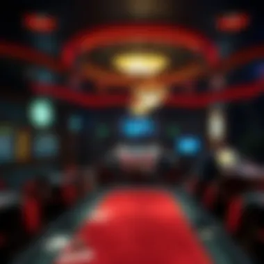 An immersive casino environment where the ambitious card game is played