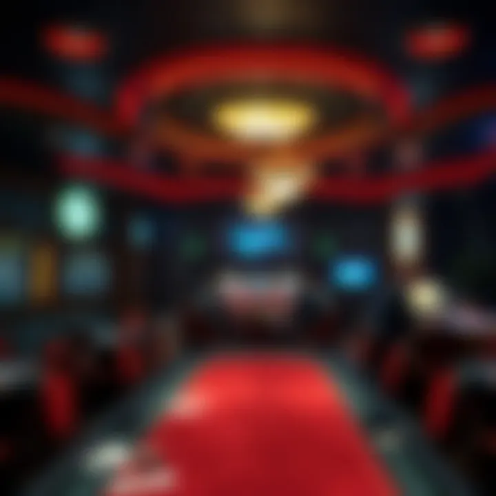 An immersive casino environment where the ambitious card game is played