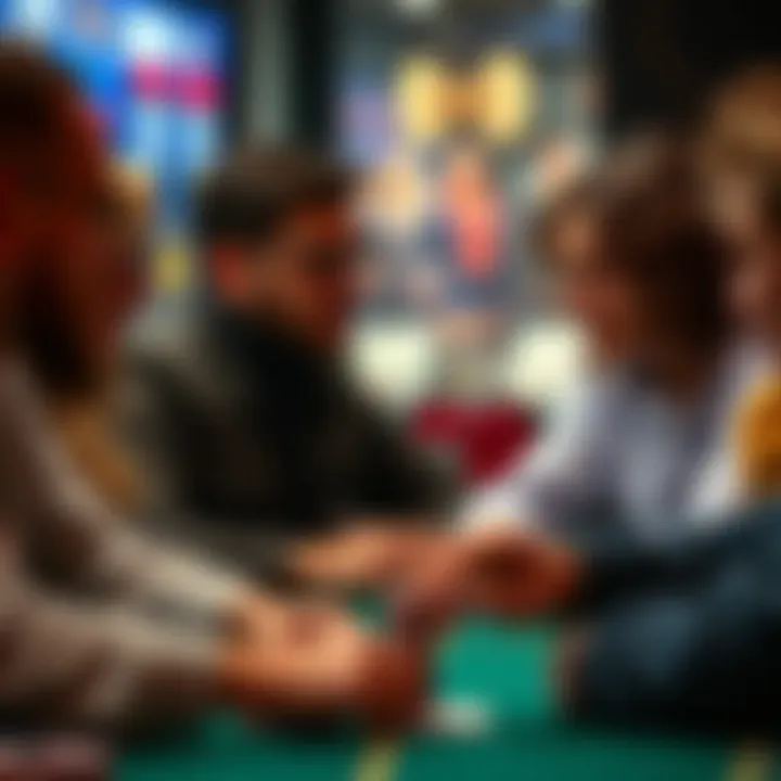 Diverse player profiles engaged in the ambitious card game strategy