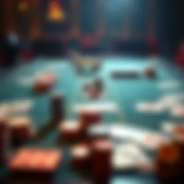 A strategic layout showcasing various tactics used in the ambitious card game