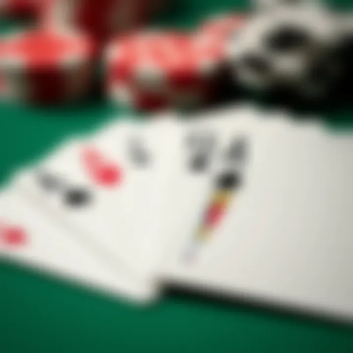 Detailed Poker Cards Close-up of poker cards