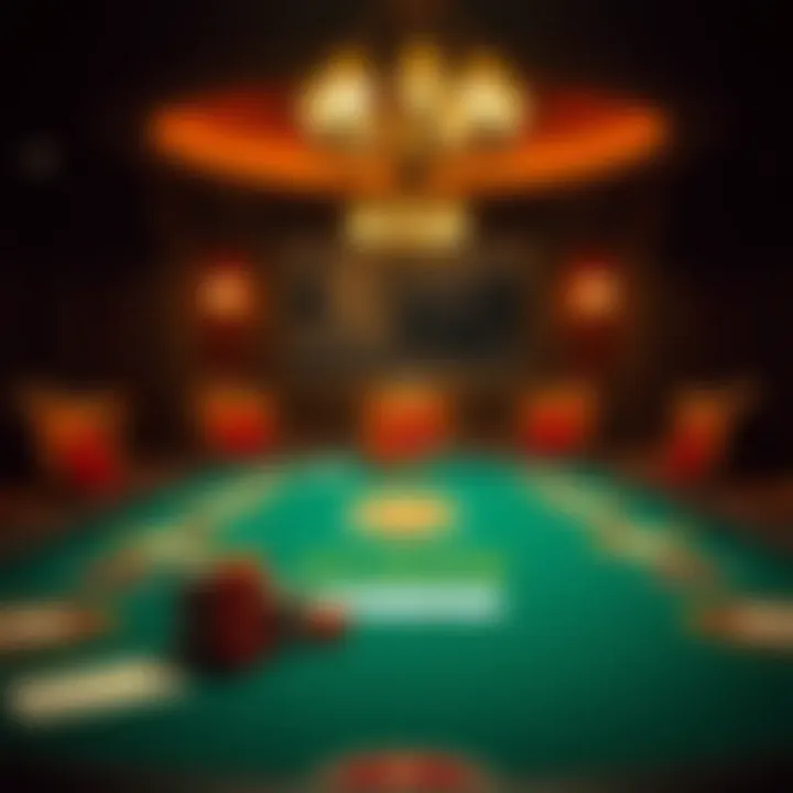 Classic Poker Table Setup Poker table setup