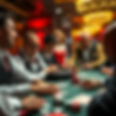 Exciting Poker Tournament Poker tournament scene