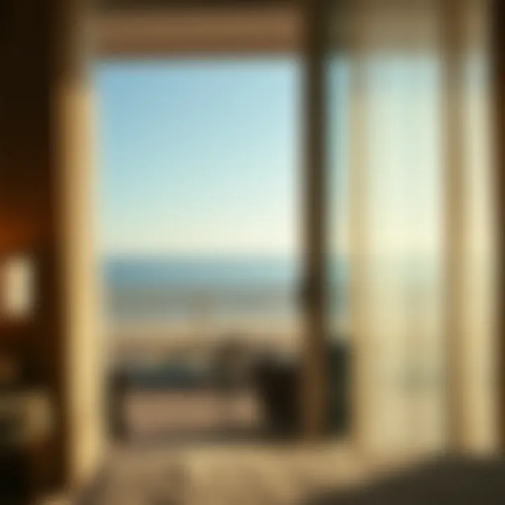 Scenic Ocean View from Hotel Room Balcony Scenic ocean view from hotel room balcony