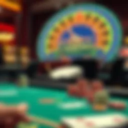 A digital representation of popular online casino games