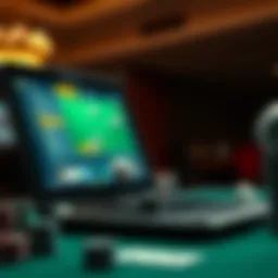 A visual representation of various online lottery platforms showcasing security features.