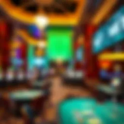 Luxurious interior of Bet MGM Grand casino