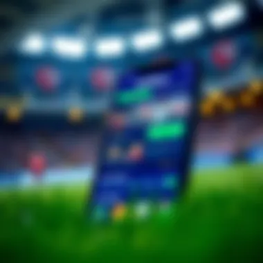 Mobile App Interface of BetNow Sportsbook User interface of BetNow mobile app