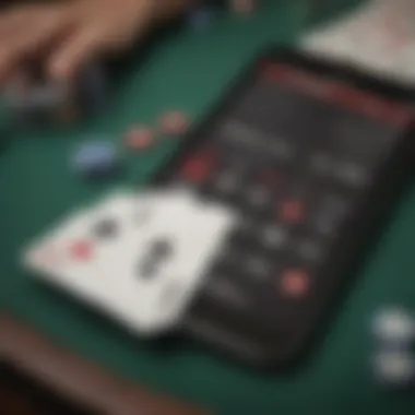 Screenshot of a popular Blackjack counting app interface