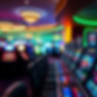 A vibrant casino floor filled with various gaming options