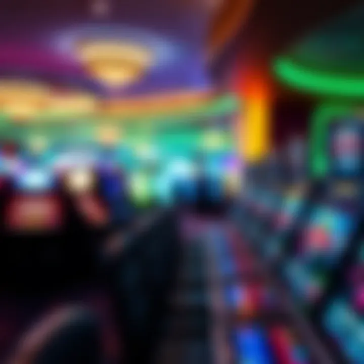 A vibrant casino floor filled with various gaming options
