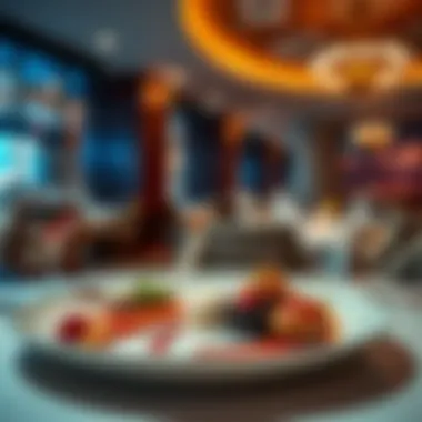 A gourmet meal served at one of the hotel's restaurants