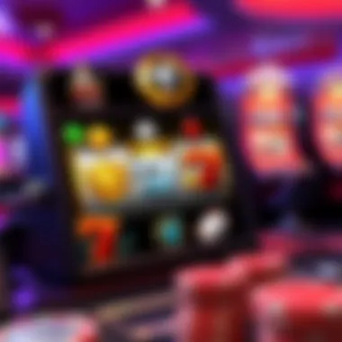 Features of Caesars Slots 777 Illustration of various game features in Caesars Slots 777