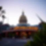 Exterior view of Capitol Casino showcasing its vibrant atmosphere