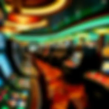 Interior Gaming Floor at Capitol Casino Interior gaming floor featuring diverse table games and slot machines