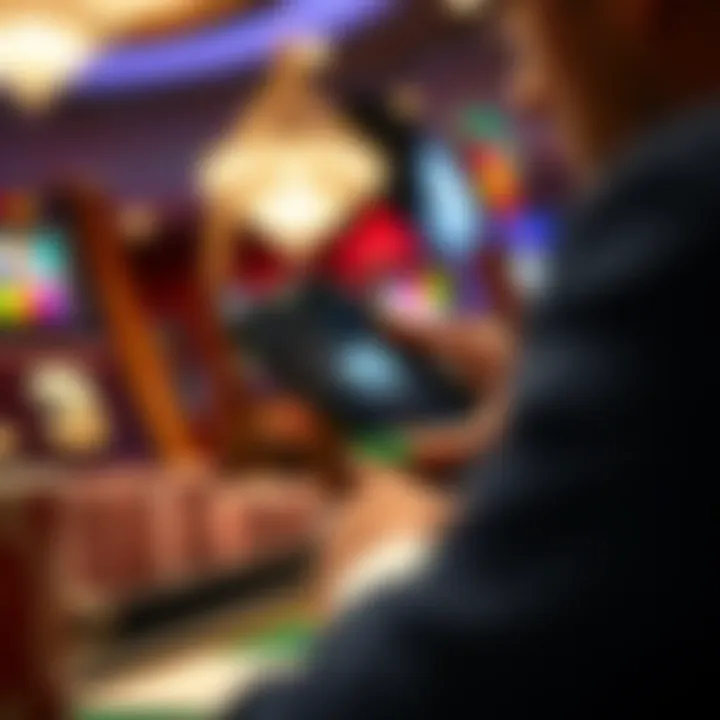 A secure payment method screen within a casino application