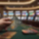 Credit card transactions at a casino