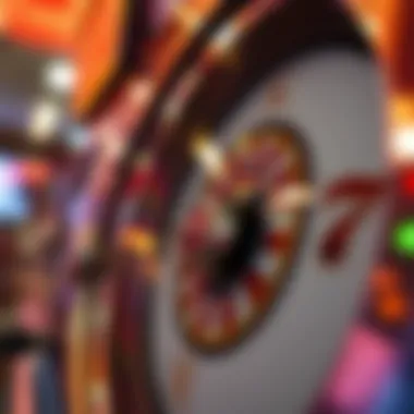 Spinning Slot Reel in Action Close-up of a spinning slot reel