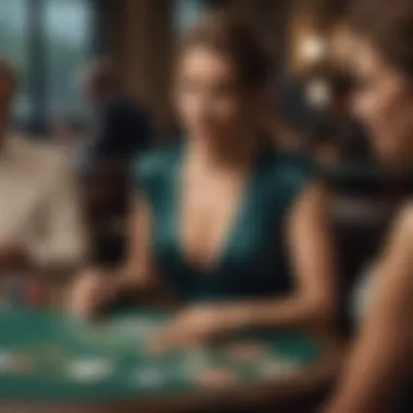 An iconic celebrity enjoying a blackjack game