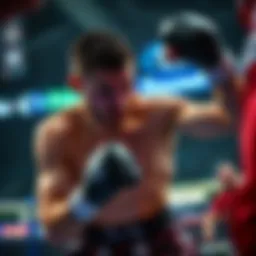 Colby Covington in action during a fight