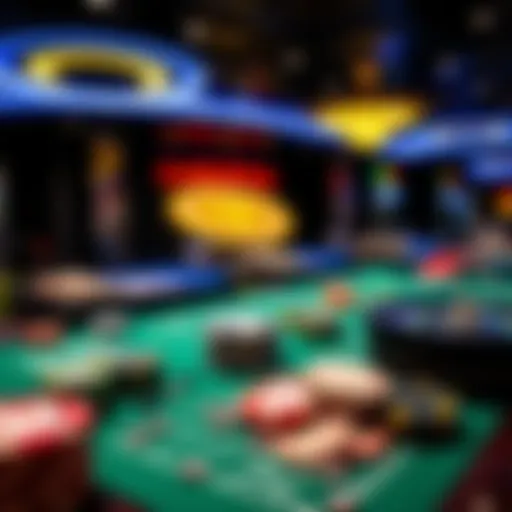 Diverse Casino Gaming Experience A variety of casino games displayed on a gaming table