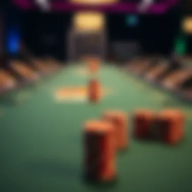 Well-maintained Texas Holdem table with aesthetic appeal