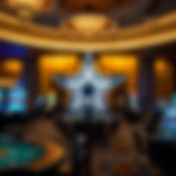 The Dallas Cowboys Logo in a Casino Environment Dallas Cowboys logo prominently displayed in a casino setting