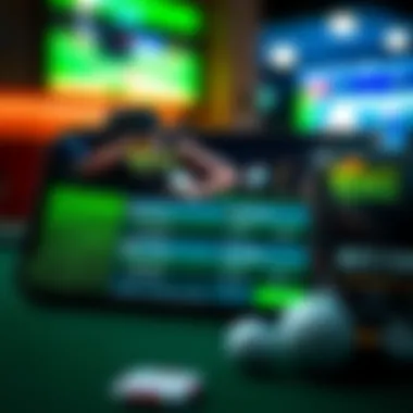 DraftKings app showcasing different betting types