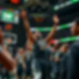 Milwaukee Bucks celebrating a victory on the court