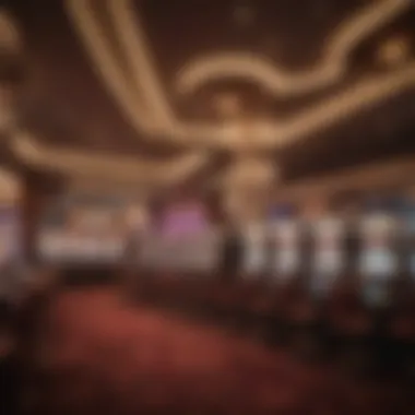 Vibrant casino environment for slot play
