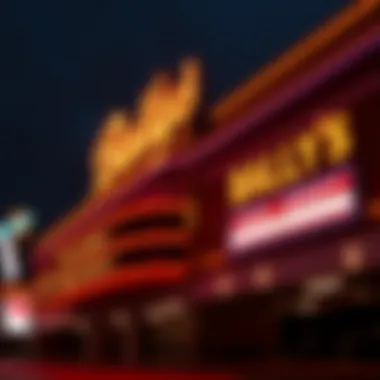 Bally's New Jersey Exterior Exterior view of Bally's New Jersey showcasing its vibrant signage