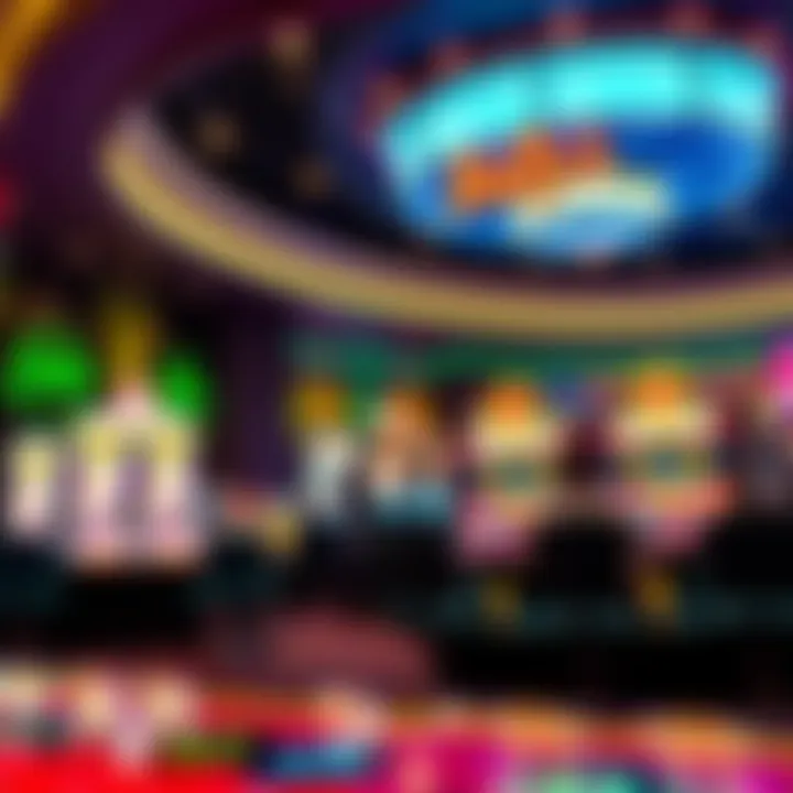 Innovative Technology in Gaming Interior of Bally's showcasing modern gaming technology