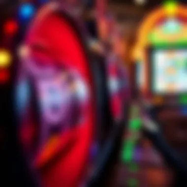 Close-up view of the reels in action during a gameplay session