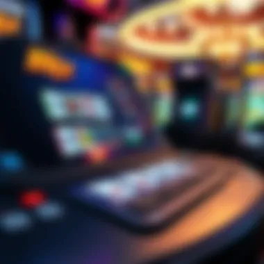 Strategic layout of the game's interface highlighting key features