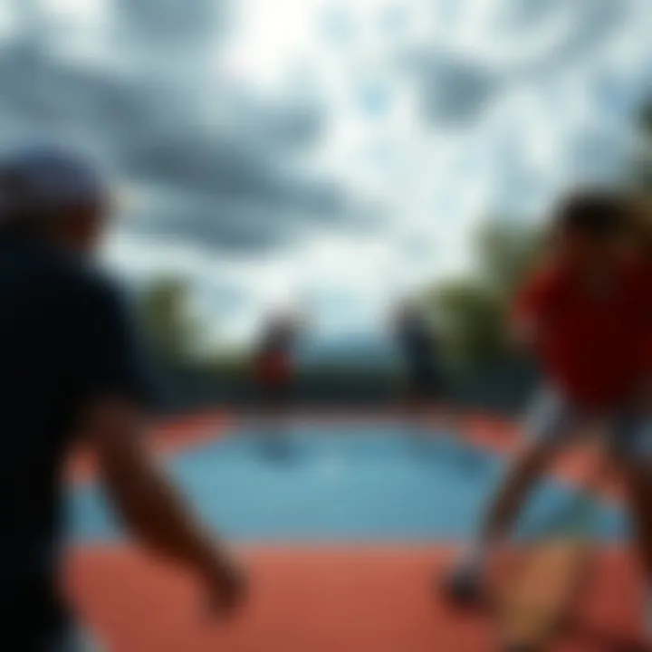 Dynamic Tennis Match on Bovada Tennis court with players in action