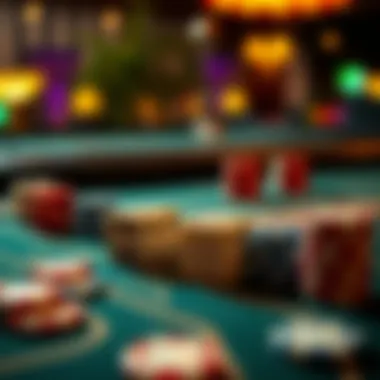 Strategic Insights into Dice Game Betting A strategic layout of a popular casino dice game with chips