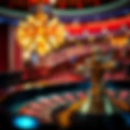 A vibrant roulette wheel showcasing the excitement of casino games