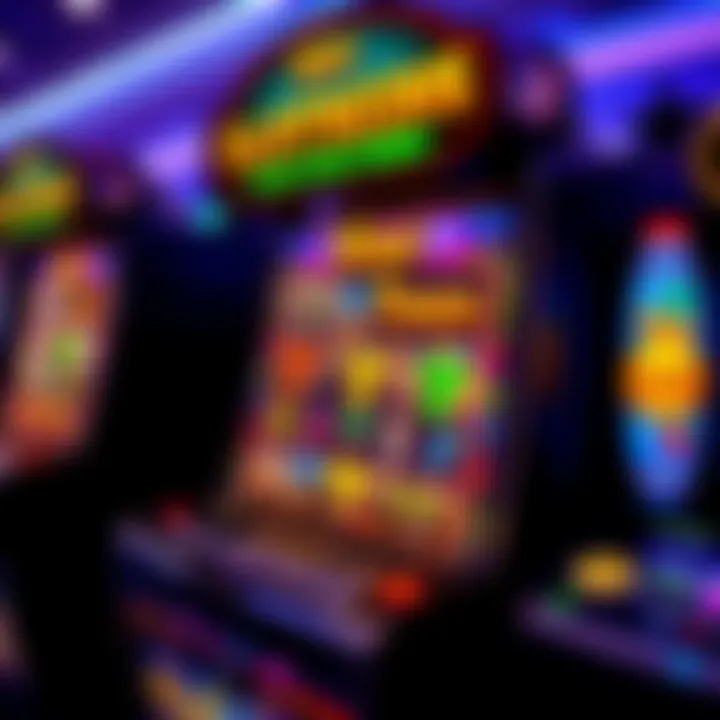 Vibrant slot machine interface showcasing various themes