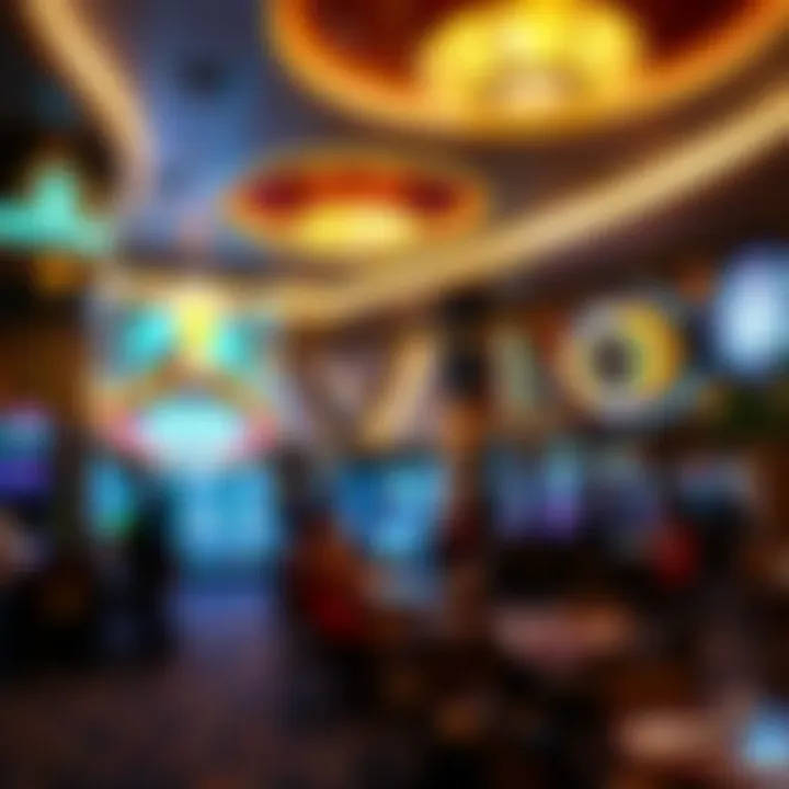 Casino Resort Experience An overview of a bustling casino resort featuring entertainment and dining options