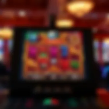 Screen displaying classic slots gameplay interface