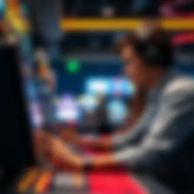 Player engaging with online classic slot games