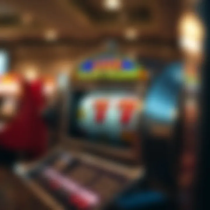 Illustration of classic slot machine symbols