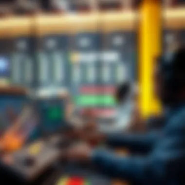 A depiction of advanced technology in the betting industry