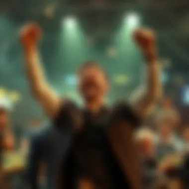 Celebrating Betting Success A person celebrating a betting win with free bets