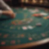 Overview of blackjack table layout