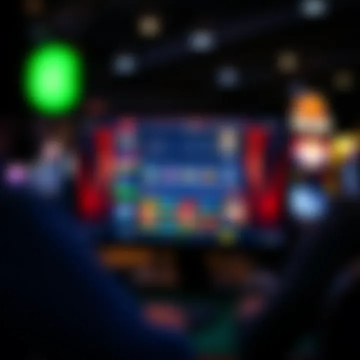 Virtual Gambling Experience A conceptual illustration of a computer screen displaying a gambling platform