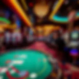 A vibrant casino floor with free gaming options